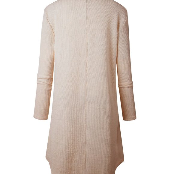 * Last One* (M) Apricot Asymmetric Cardigan - Picture 3 of 3